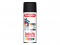 Краска-эмаль аэроз. универсальная черный матовый STARFIX 520мл (9011) (Графитовый черный, матовая)