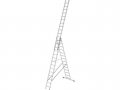 Лестница алюм. 3-х секц. 356/949/376см 3х14 ступ., 21,5кг PRO STARTUL (ST9942-14)
