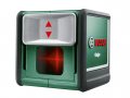Нивелир лазерный BOSCH QUIGO II с держателем в мет. кор. (проекция: крест, до 5 м, +/- 4 мм, резьба 1/4