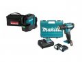 Нивелир лазерный MAKITA SK 105 GDZ в сумке + АКЦИЯ(дрель-шуруповерт) (проекция: крест, до 35 м, +/- 0.30 мм/м, резьба 1/4
