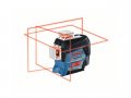 Нивелир лазерный линейный BOSCH GLL 3-80 C в кор. (проекция: 3 плоскости 360°, до 120 м, +/- 0.20 мм/м, резьба 1/4, 5/8