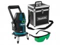Нивелир лазерный линейный MAKITA SK 209 GDZ с держателем в мет. кейсе (проекция: 3 плоскости 110°,130°, до 20 м, +/- 0.10 мм/м, резьба 1/4